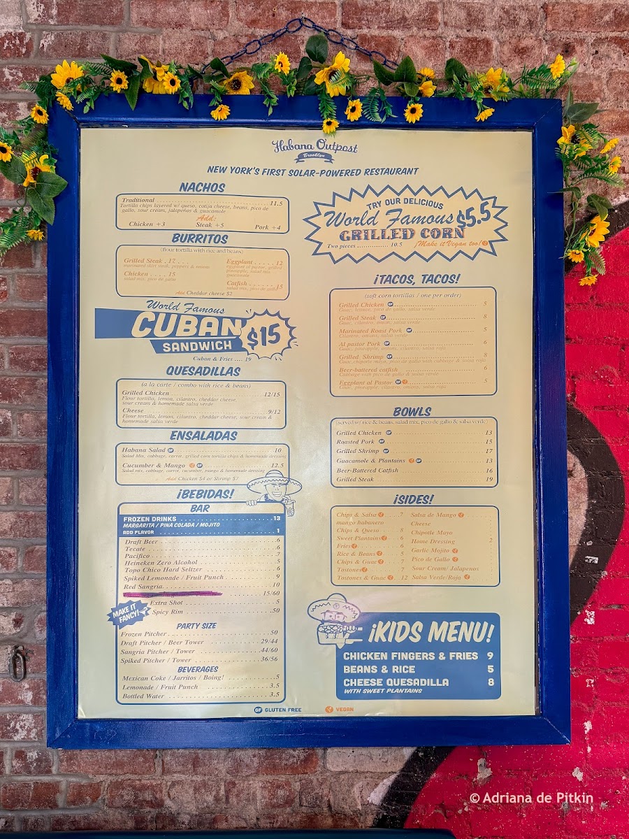 Habana Outpost Menu - Image 3